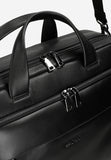 Wojas Large Black Leather Messenger Bag | 8005851