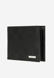 Wojas Black Leather Wallet with Decorative Pattern | 9109051