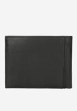 Wojas Black Leather Wallet with Decorative Pattern | 9109051