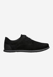 Wojas Black Leather Sneakers | 1002771