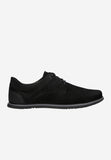 Wojas Black Leather Sneakers | 1002771