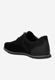 Wojas Black Leather Sneakers | 1002771