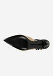 Wojas Beige and Black Leather Heels | 3512754
