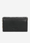 Wojas Black Quilted Leather Crossbody Bag | 8041551