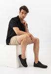 Wojas Black Leather Sneakers | 1022251
