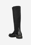 Wojas Black Insulated Leather Knee High Boots | 7106181