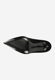 Wojas Black Leather High Heels with Heart-shaped Decoartion | 3515781
