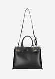 Wojas Black Leather Tote Bag with Two Straps | 8040351
