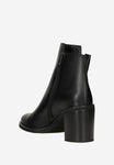 Wojas Black Leather Ankle Boots | 55258-51