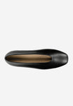 Wojas Black Leather Ballet Flats with Wojas Logo | 4403051