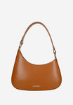 Wojas Brown Asymmetric Leather Crossbody Bag | 8041153