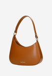 Wojas Brown Asymmetric Leather Crossbody Bag | 8041153
