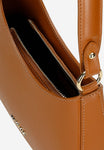 Wojas Brown Asymmetric Leather Crossbody Bag | 8041153