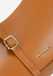 Wojas Brown Asymmetric Leather Crossbody Bag | 8041153
