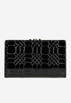 Wojas Black Patent Leather Quilted Wallet | 9108631