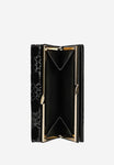 Wojas Black Patent Leather Quilted Wallet | 9108631