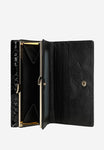 Wojas Black Patent Leather Quilted Wallet | 9108631