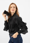 Wojas Black Patent Leather Quilted Wallet | 9108631