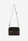 Wojas Chocolate Brown Leather Embossed Shoulder Bag | 8029072