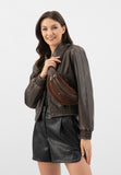 Wojas Brown Leather Waist Bag | 8042272