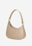 Wojas Beige Asymmetric Leather Crossbody Bag | 8041154