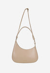 Wojas Beige Asymmetric Leather Crossbody Bag | 8041154