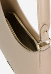 Wojas Beige Asymmetric Leather Crossbody Bag | 8041154