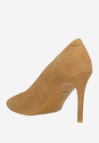 Wojas Beige Velour Leather High Heels | 3516364