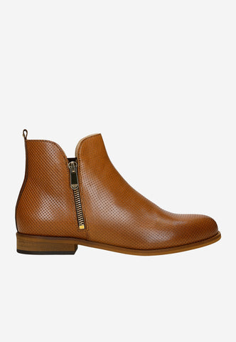 Wojas Brown  Leather Ankle Boots | 5530052