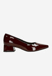Wojas Burgundy Leather Heels | 3514035