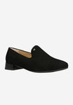 Wojas Black Velour Leather Loafers | 4501061