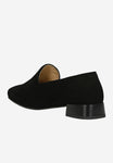 Wojas Black Velour Leather Loafers | 4501061
