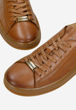 Wojas Brown Leather Sneakers | 4633454