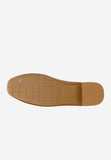 Wojas Brown Leather Loafer with Heels and Golden Detail | 4632052