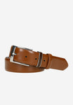 Wojas Brown Leather Belt with Silver Buckle | 9310352