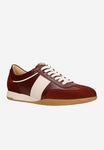 Wojas Burgundy Leather Sneakers | 4634375