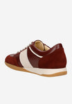 Wojas Burgundy Leather Sneakers | 4634375
