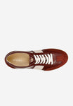 Wojas Burgundy Leather Sneakers | 4634375