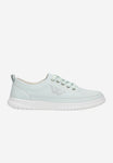 Wojas White Light Blue Sneakers with Wojas Logo | 4626556