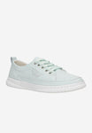 Wojas White Light Blue Sneakers with Wojas Logo | 4626556