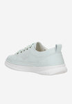 Wojas White Light Blue Sneakers with Wojas Logo | 4626556