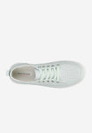 Wojas White Light Blue Sneakers with Wojas Logo | 4626556