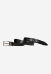 Wojas Black Embossed Leather Belt | 9312431