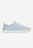Wojas Blue and White Leather Sneakers | 4626756