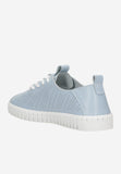 Wojas Blue and White Leather Sneakers | 4626756