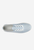 Wojas Blue and White Leather Sneakers | 4626756