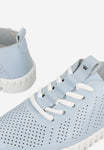 Wojas Blue and White Leather Sneakers | 4626756