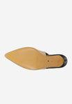 Wojas Beige Leather High Heels with Single Strap | 3516554
