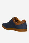 Wojas Dark Blue and Brown Leather Sneakers | 1025326