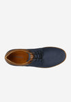 Wojas Dark Blue and Brown Leather Sneakers | 1025326